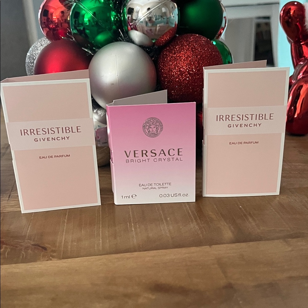 Givenchy Irresistible & Versace Bright Crystal Sample Sprays-NEW